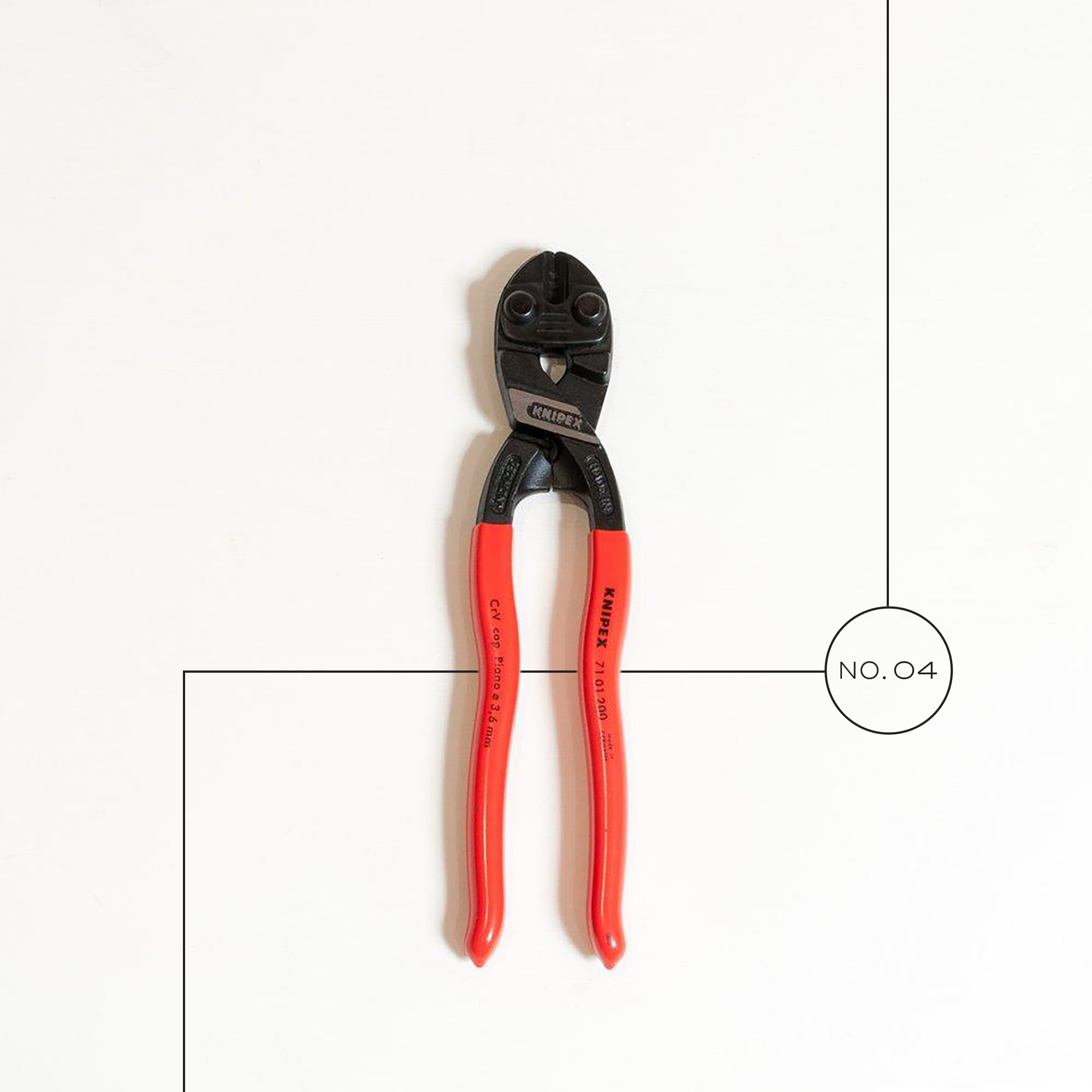 A photo of wire cutters on a white background.